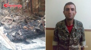 Erməni hərbçidən qeyri-insani hərəkət - Maşında kül oldu - FOTOLAR