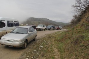 Ağsuda yol uçdu, yeddi kəndlə əlaqə kəsildi - FOTO