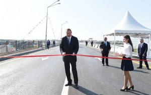 Prezident yenidən qurulan yolların açılışında iştirak edib - FOTO