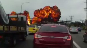 Təyyarə qəzasının görüntüsü yayılıb - VİDEO