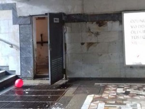 Metronun "Həzi Aslanov" stansiyasının üzərindən keçən su xəttində qəza