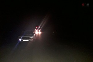 Zaqatalada avtomobil atı vurub