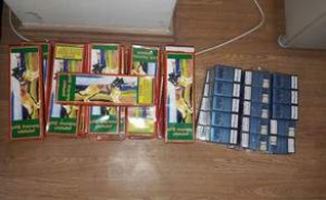 Avtomobildən pirotexniki vasitə və siqaretlər aşkar edildi