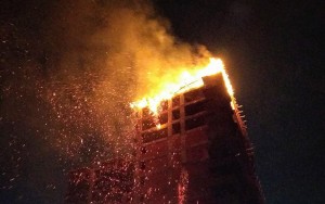 Gecə Bakıda güclü yanğın olub - FOTO