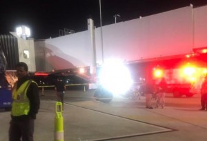 Aeroportda teleskopik keçid avadanlığı çöküb