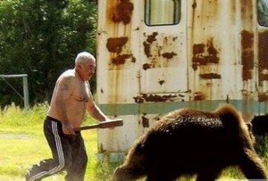 Qubada ayını öldürüb, dərisini soydular – FOTO