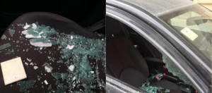 "Ağ şəhər"də kütləvi oğurluq: 4 avtomobilə ziyan dəydi - FOTO