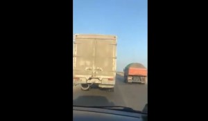 110-luq yolda 40-la gedən yük maşını təhlükə yaradır - VİDEO