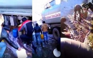 Benzin çay kimi axdı, camaat isə...– VİDEO