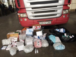 Avtomobildə tibbi ləvazimatlar aşkarlandı