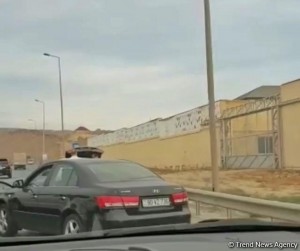 "Binə" Ticarət Mərkəzinə gedən yolda qəza - FOTO