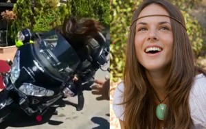 Ayağına 400 kiloluq motosiklet düşdü