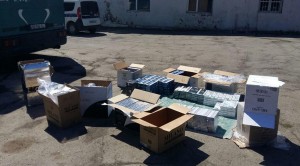 Avtomobildən 22180 ədəd xarici markalı siqaret aşkar edildi