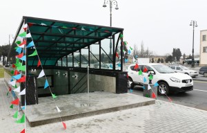 Prezident Bakıda yeraltı piyada keçidinin açılışında iştirak edib - FOTO