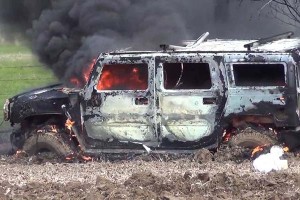 "Hummer"lə özünü yandıran şəxs təcili Bakıya gətirildi - Açıqlama