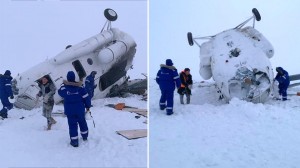 Rusiyada Mİ-8 sərt qəza enişi etdi: 2 ölü, 8 yaralı - FOTO
