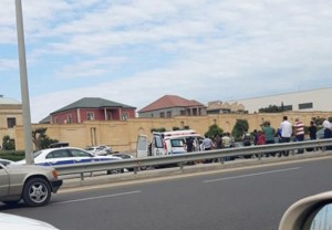 Qadını Aeroport yolunda avtomobil vurdu - FOTO