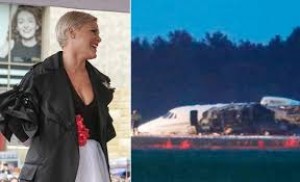 Dünyaca məşhur müğənninin təyyarəsi yandı - FOTO