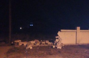 Mingəçevirdə avtomobil daş hasara çırpılıb