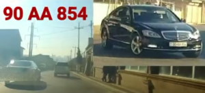 "AA" seriya olanda sürücünün qayda pozmaq "imtiyazı" var?! - VİDEO