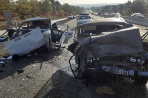 Qobustanda iki "VAZ" toqquşdu: ölən və yaralananlar var - SİYAHI - FOTO