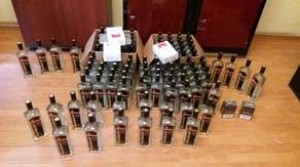 Avtomobildən külli miqdarda araq və siqaret müsadirə olunub