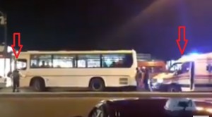Avtobus sürücüsü təcili yardıma yol vermir - Bakıda - VİDEO