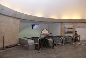 Metronun “Nizami” stansiyasında təmir işlərinə başlanılıb - FOTO