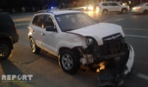 Gəncədə sərxoş sürücü eyni vaxtda üç qəza törətdi, xəsarət alan var