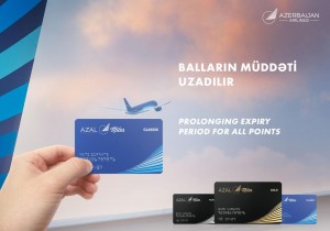 “AZAL-Miles” proqramının iştirakçılarının bonus xallarının etibarlılıq müddətini uzadacaq