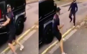 Məsut Özilə "Galenvagen"də bıçaqlı hücum oldu - VİDEO