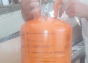 Yük maşınından xeyli miqdarda qaz balonu aşkar edilib - FOTO