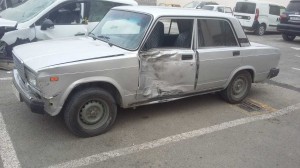 Cəlilabadda iki minik avtomobili toqquşub - FOTO