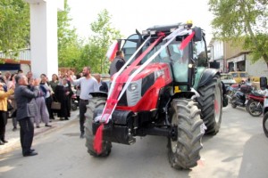 15 traktorla gəlin gətirməyə gedən bəy - FOTO + VİDEO