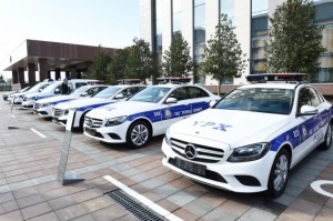 Yol polisinə verilmiş yeni “Mercedes” bu hala düşdü  - FOTO - VİDEO