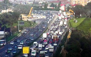 Bakı-Sumqayıt yolunda yenə tıxac