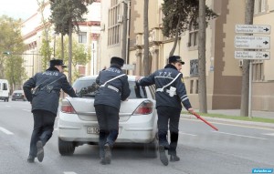 Yol polisləri iş başında - Sürücünün göndərdiyi - FOTO