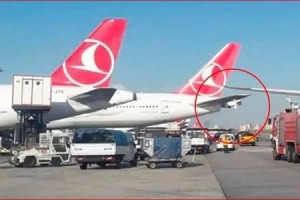 Hava limanında 2 təyyarə toqquşdu