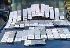 Avtomobildən qanunsuz külli miqdarda siqaret aşkarlanıb - FOTO