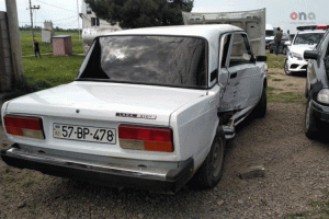 Tovuzda iki avtomobil toqquşdu: sürücülər xəsarət alıb - FOTO