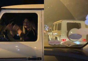 Şəbnəm Bakı küçələrində “avtoşluq” etdi – VİDEO