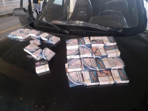 “VAZ”dan papiroslar aşkarlanıb