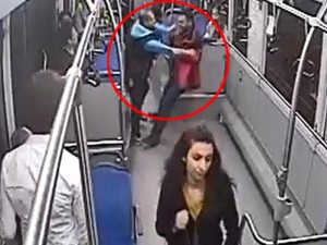 Qızına təcavüz edən kişini avtobusda tutdu – VİDEO