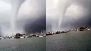 Fırtına dənizin "altını üstünə çevirdi"