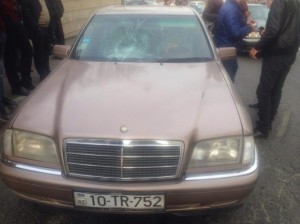 Bakıda piyadanı maşın vurub - FOTO