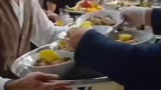"Çıraq" şadlıq sarayında iylənmiş ət iddiası: Yeməklər masadan yığışdırıldı - VİDEO