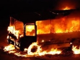 Bakıda 6 avtobus yandı
