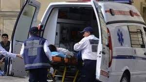 Oğuzda kran aşdı: sürücü xəsarət alıb