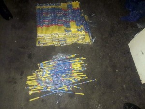 Avtomobildən gizlədilmiş 1 130 ədəd fişəng aşkarlandı - FOTO