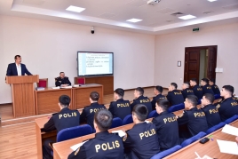 Polis Akademiyasında yeni mərhələ; kursantlara ixtisaslaşmlış mütəxəsisslər dərs keçir - FOTOSESSİYA 